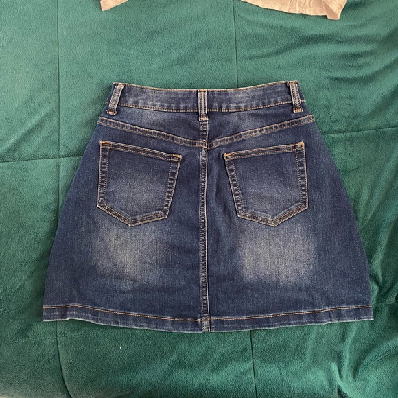 No Boundaries Denim Blue Jean Skirt Size 5 Junior - Picture 3 of 5